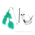 Funny Playing Cat Teaser Stick Toy With Feather
